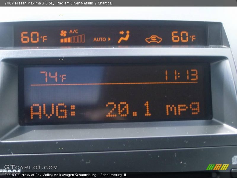 Radiant Silver Metallic / Charcoal 2007 Nissan Maxima 3.5 SE