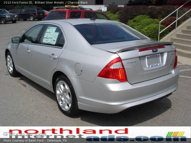 Brilliant Silver Metallic / Charcoal Black 2010 Ford Fusion SE