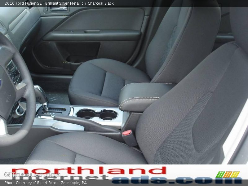 Brilliant Silver Metallic / Charcoal Black 2010 Ford Fusion SE