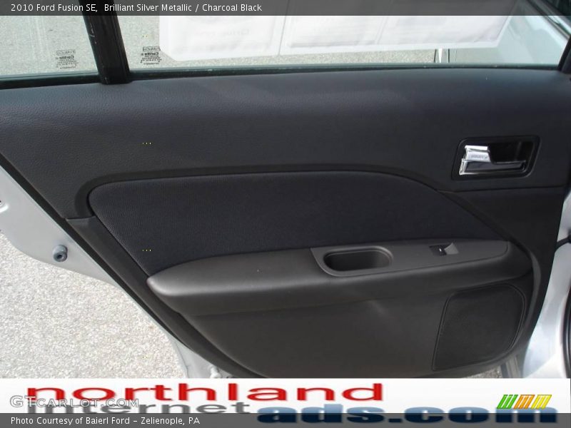 Brilliant Silver Metallic / Charcoal Black 2010 Ford Fusion SE