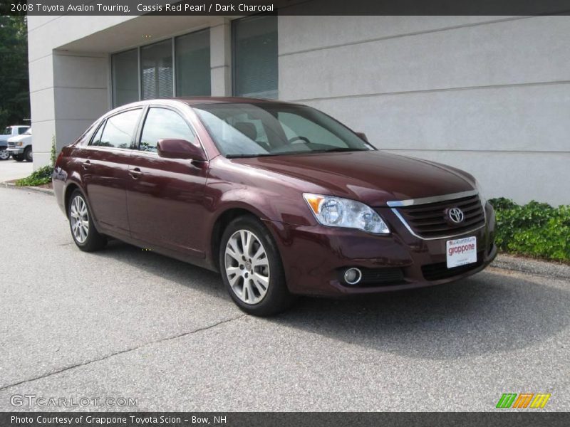 Cassis Red Pearl / Dark Charcoal 2008 Toyota Avalon Touring