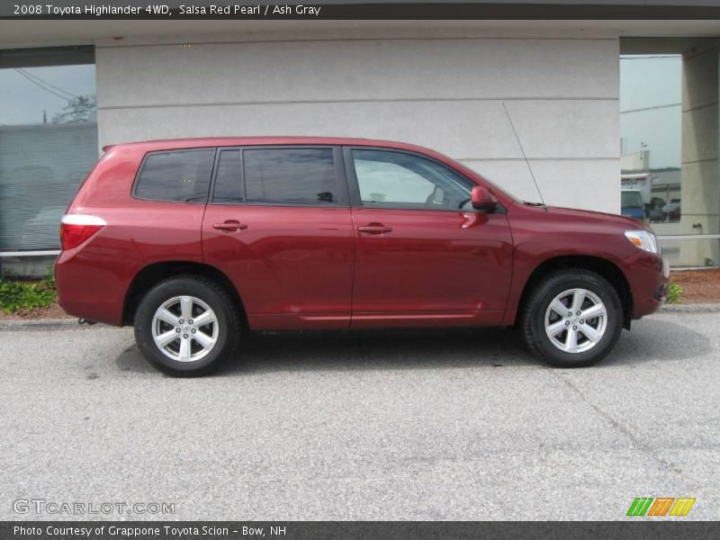Salsa Red Pearl / Ash Gray 2008 Toyota Highlander 4WD