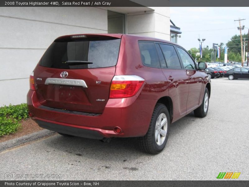 Salsa Red Pearl / Ash Gray 2008 Toyota Highlander 4WD
