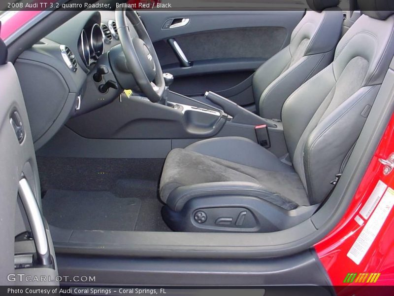 Brilliant Red / Black 2008 Audi TT 3.2 quattro Roadster