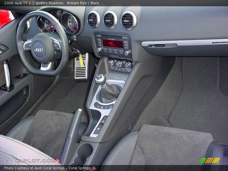 Brilliant Red / Black 2008 Audi TT 3.2 quattro Roadster
