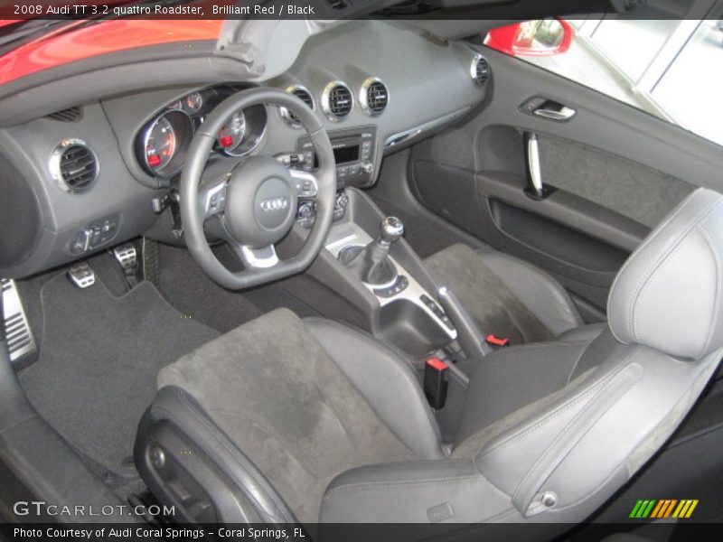 Brilliant Red / Black 2008 Audi TT 3.2 quattro Roadster