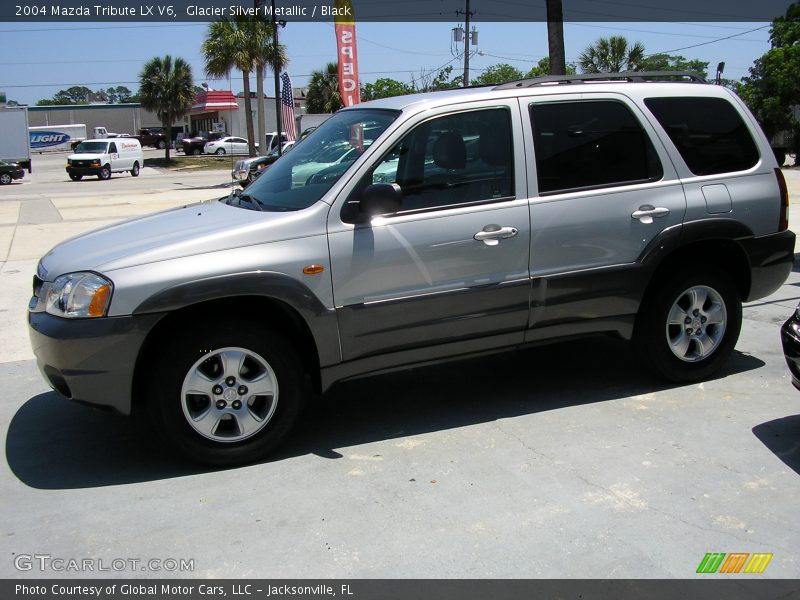 Glacier Silver Metallic / Black 2004 Mazda Tribute LX V6