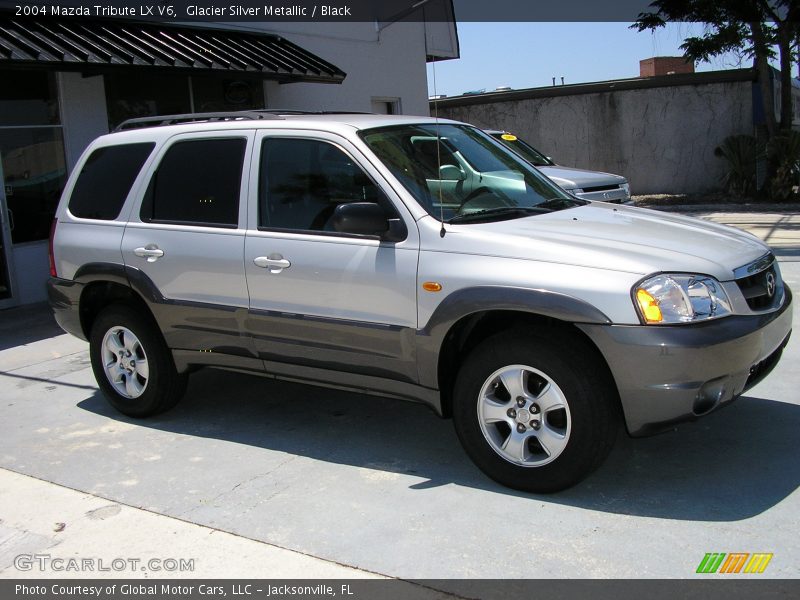 Glacier Silver Metallic / Black 2004 Mazda Tribute LX V6