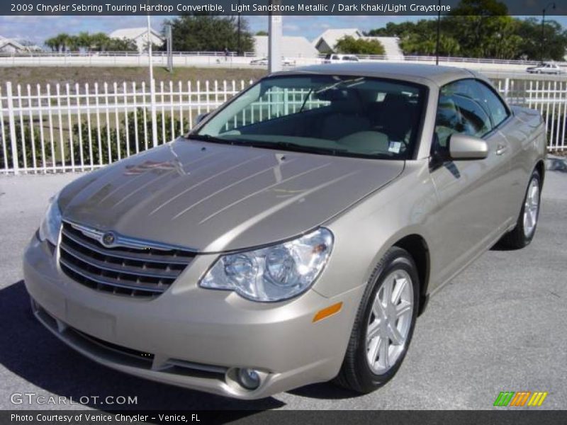 Light Sandstone Metallic / Dark Khaki/Light Graystone 2009 Chrysler Sebring Touring Hardtop Convertible
