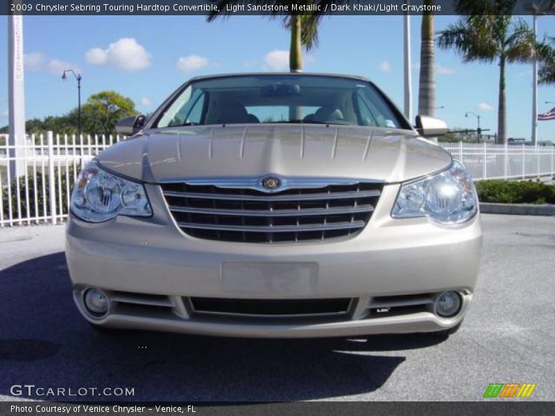 Light Sandstone Metallic / Dark Khaki/Light Graystone 2009 Chrysler Sebring Touring Hardtop Convertible