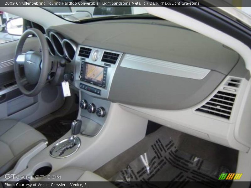 Light Sandstone Metallic / Dark Khaki/Light Graystone 2009 Chrysler Sebring Touring Hardtop Convertible