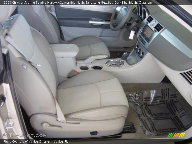 Light Sandstone Metallic / Dark Khaki/Light Graystone 2009 Chrysler Sebring Touring Hardtop Convertible
