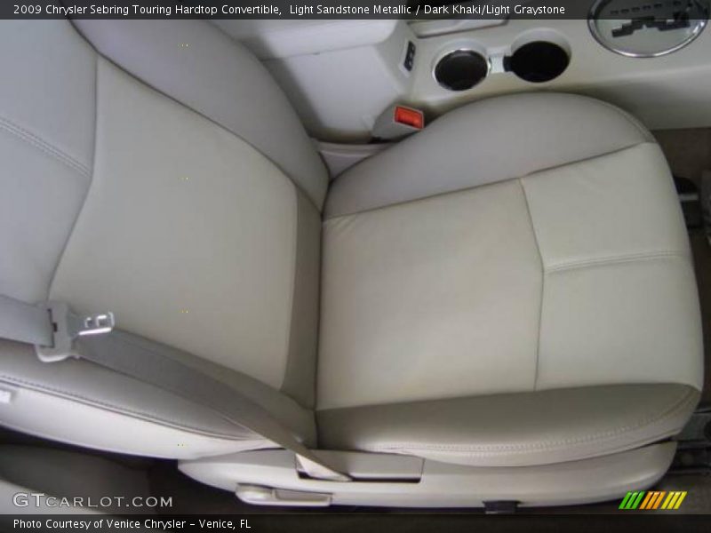 Light Sandstone Metallic / Dark Khaki/Light Graystone 2009 Chrysler Sebring Touring Hardtop Convertible