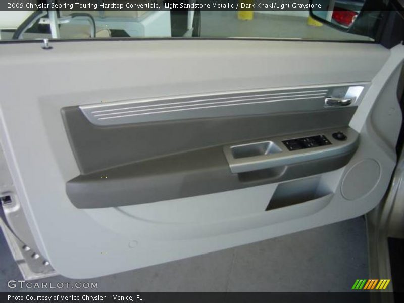Light Sandstone Metallic / Dark Khaki/Light Graystone 2009 Chrysler Sebring Touring Hardtop Convertible