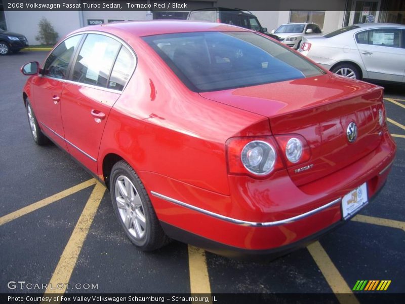 Tornado Red / Black 2008 Volkswagen Passat Turbo Sedan