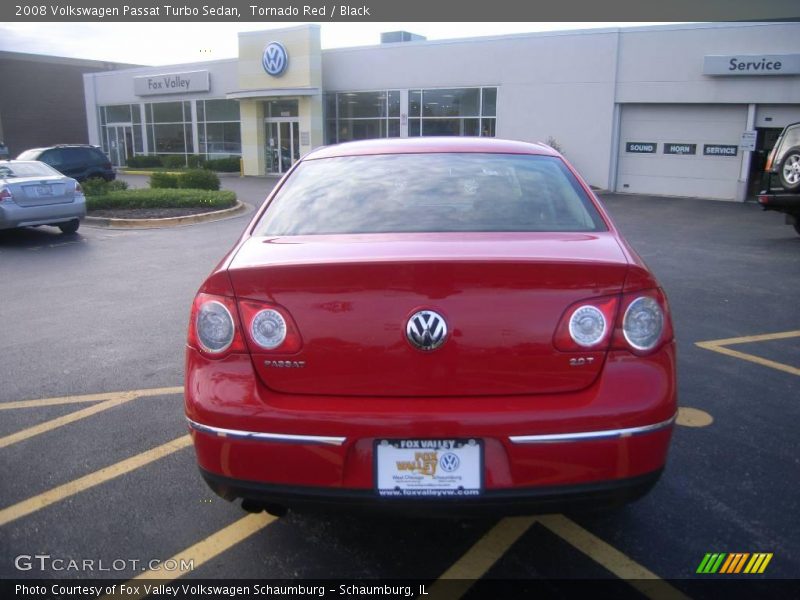 Tornado Red / Black 2008 Volkswagen Passat Turbo Sedan