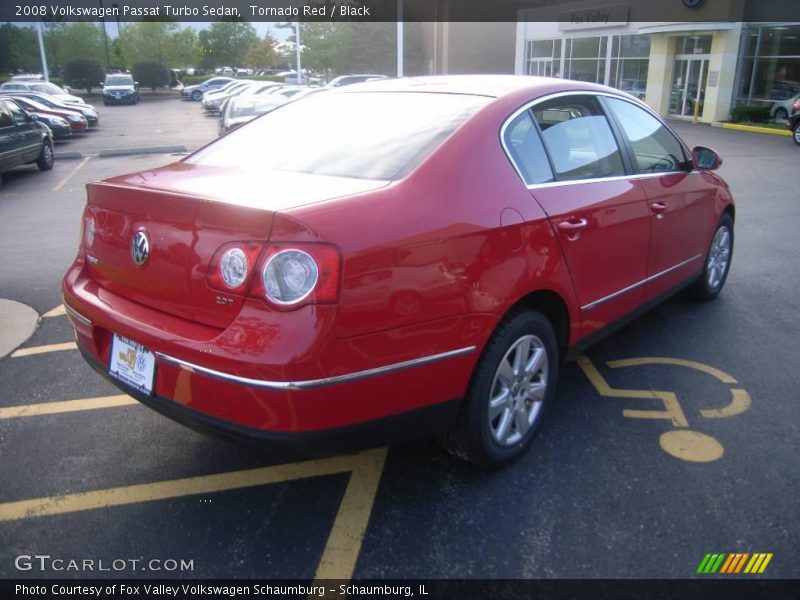 Tornado Red / Black 2008 Volkswagen Passat Turbo Sedan