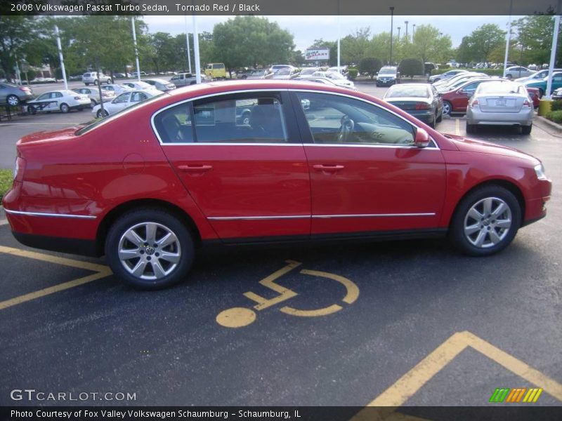 Tornado Red / Black 2008 Volkswagen Passat Turbo Sedan