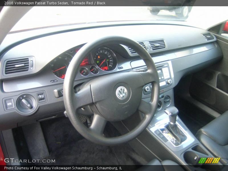 Tornado Red / Black 2008 Volkswagen Passat Turbo Sedan