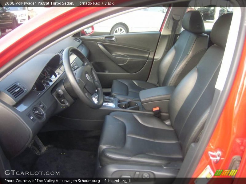 Tornado Red / Black 2008 Volkswagen Passat Turbo Sedan