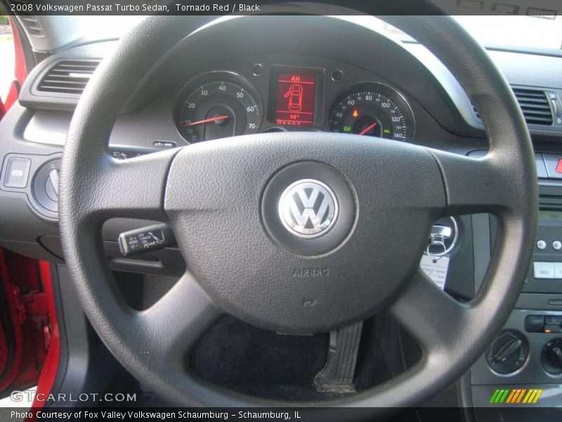 Tornado Red / Black 2008 Volkswagen Passat Turbo Sedan