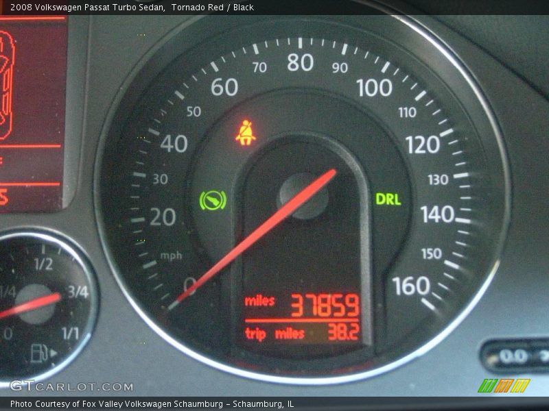 Tornado Red / Black 2008 Volkswagen Passat Turbo Sedan