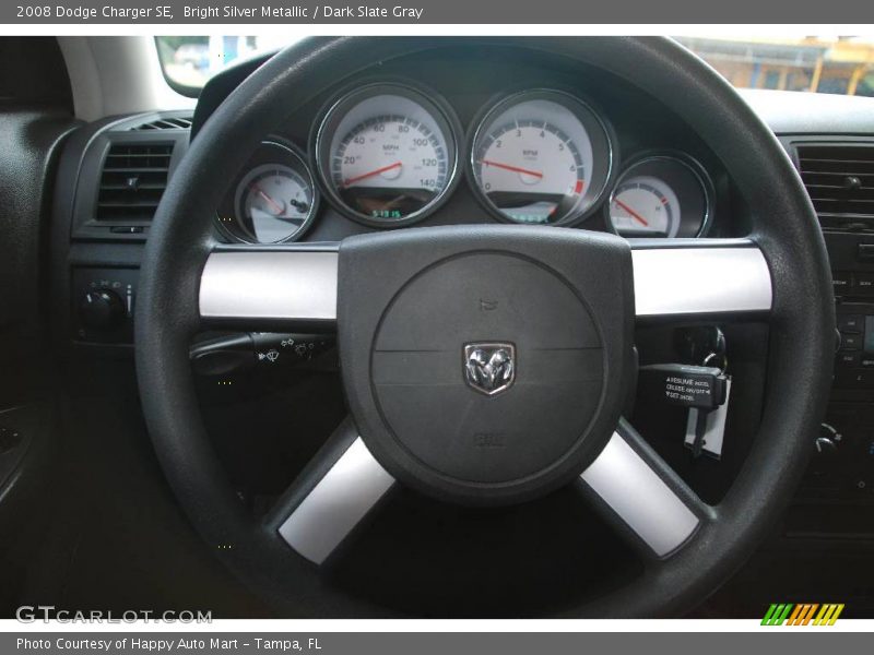 Bright Silver Metallic / Dark Slate Gray 2008 Dodge Charger SE