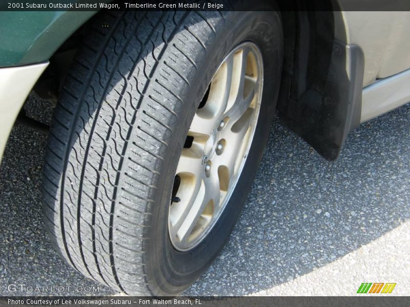 Timberline Green Metallic / Beige 2001 Subaru Outback Limited Wagon