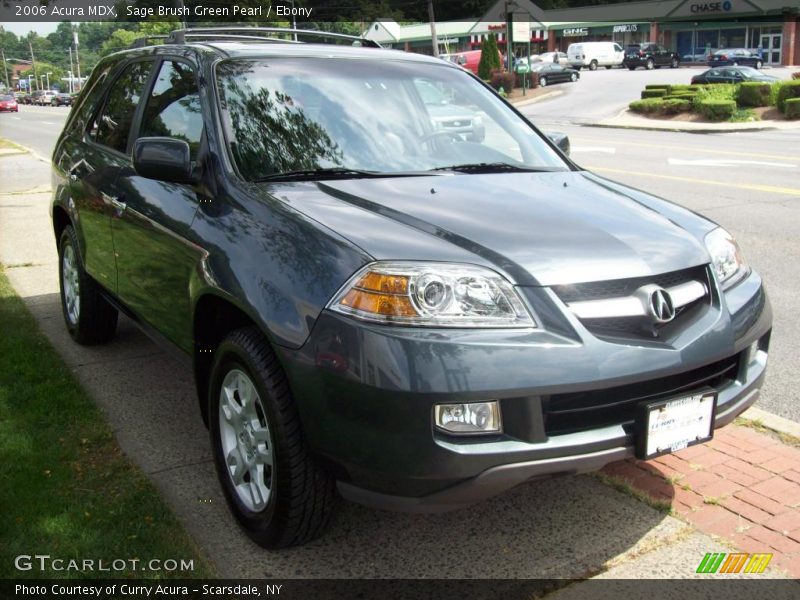 Sage Brush Green Pearl / Ebony 2006 Acura MDX