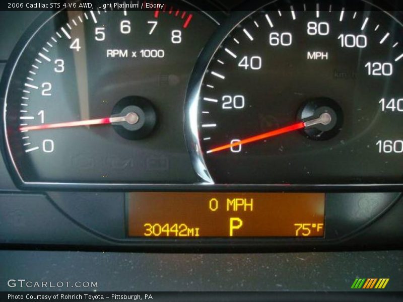 Light Platinum / Ebony 2006 Cadillac STS 4 V6 AWD