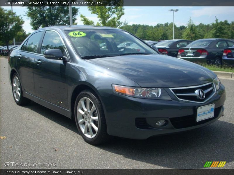 Carbon Gray Pearl / Ebony Black 2006 Acura TSX Sedan