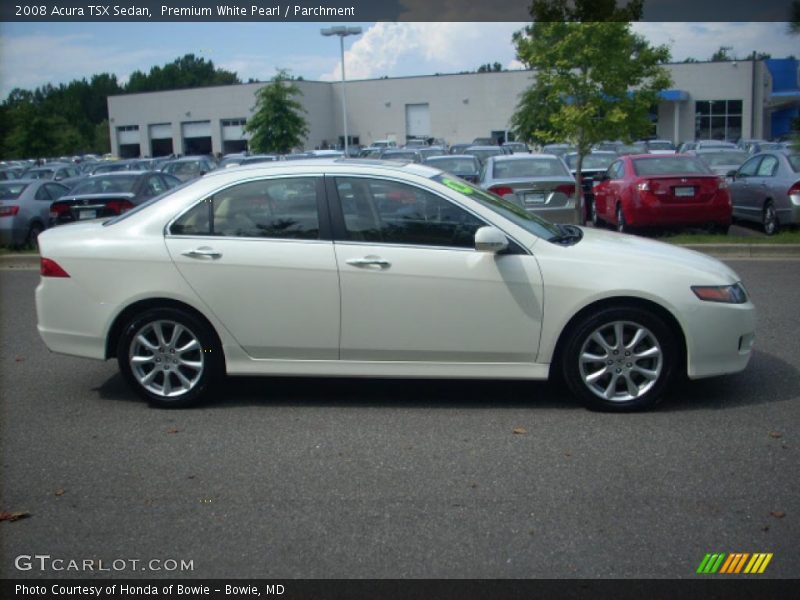 Premium White Pearl / Parchment 2008 Acura TSX Sedan