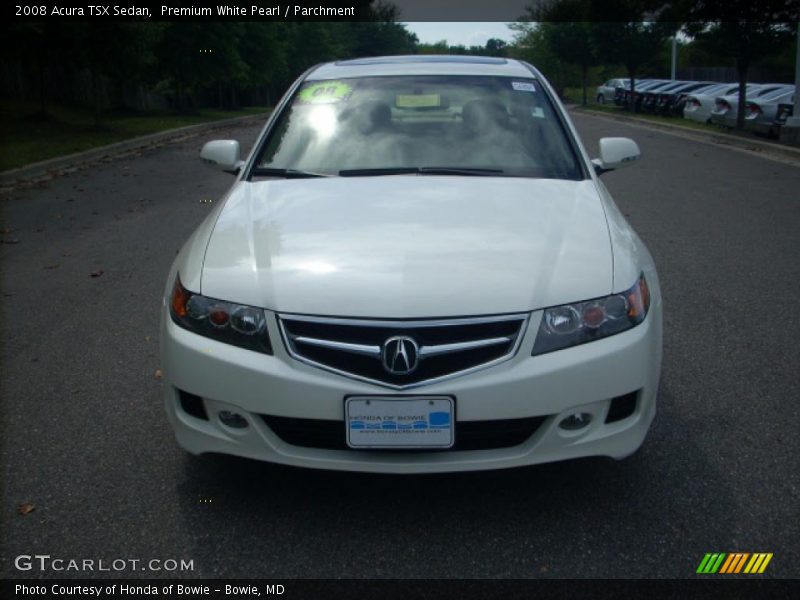 Premium White Pearl / Parchment 2008 Acura TSX Sedan