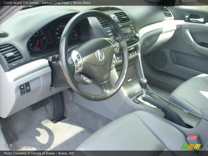 Carbon Gray Pearl / Ebony Black 2006 Acura TSX Sedan