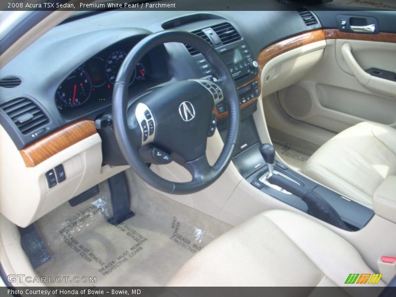 Premium White Pearl / Parchment 2008 Acura TSX Sedan