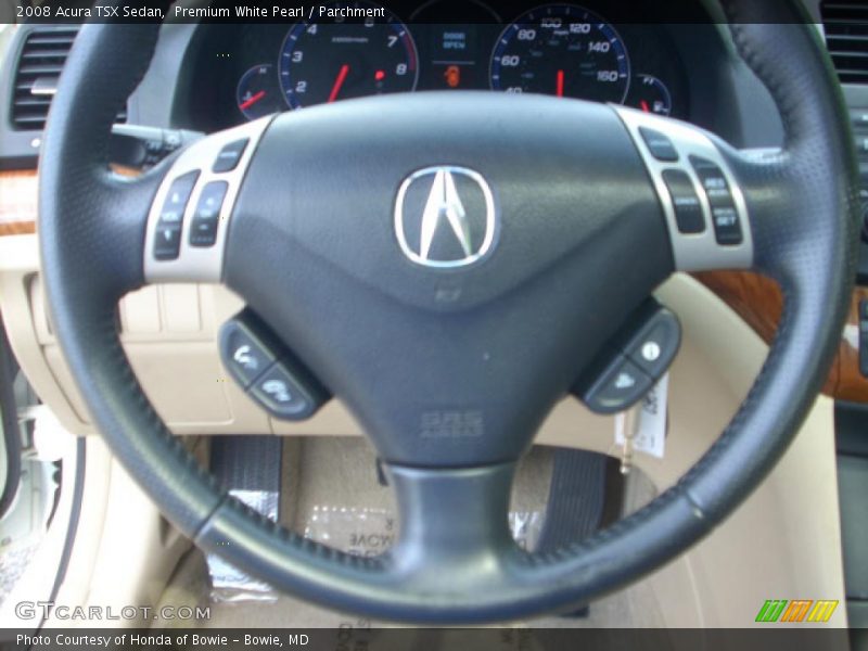 Premium White Pearl / Parchment 2008 Acura TSX Sedan