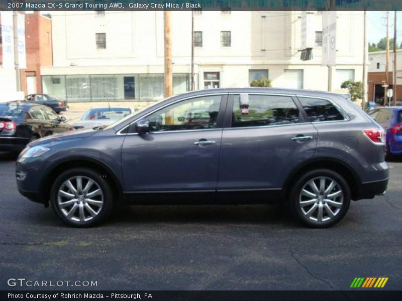 Galaxy Gray Mica / Black 2007 Mazda CX-9 Grand Touring AWD