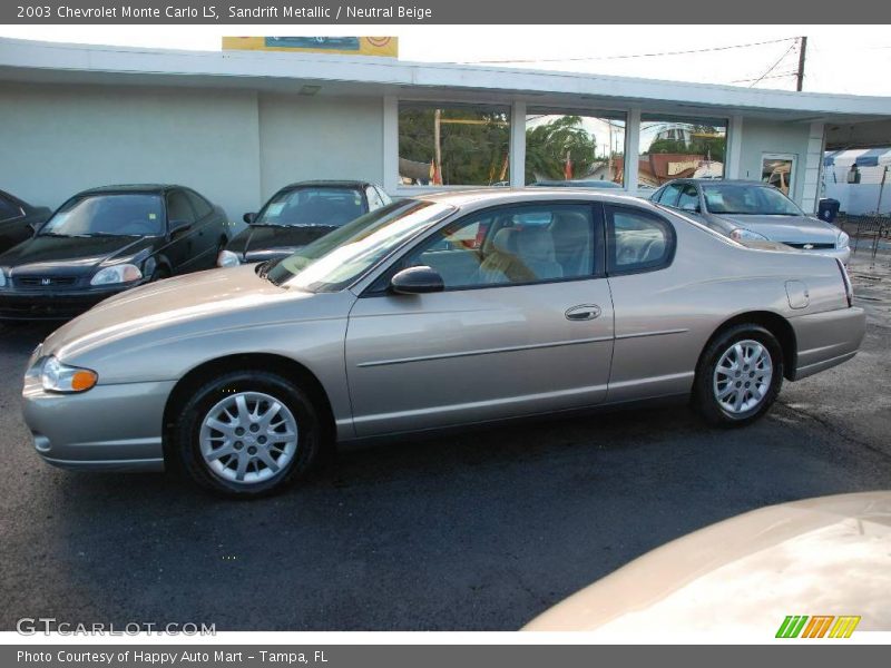 Sandrift Metallic / Neutral Beige 2003 Chevrolet Monte Carlo LS