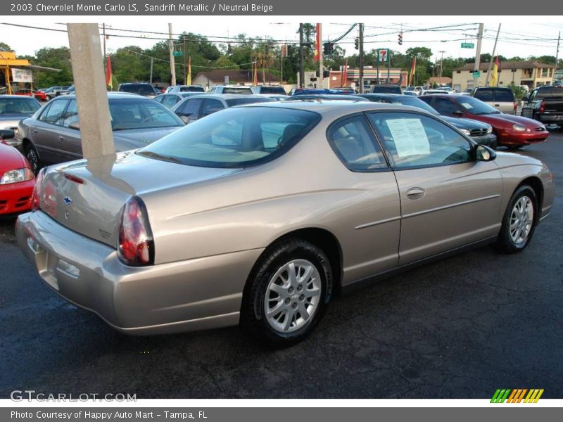 Sandrift Metallic / Neutral Beige 2003 Chevrolet Monte Carlo LS
