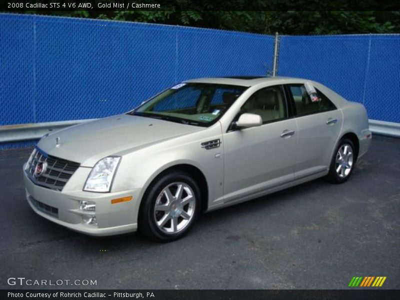 Gold Mist / Cashmere 2008 Cadillac STS 4 V6 AWD