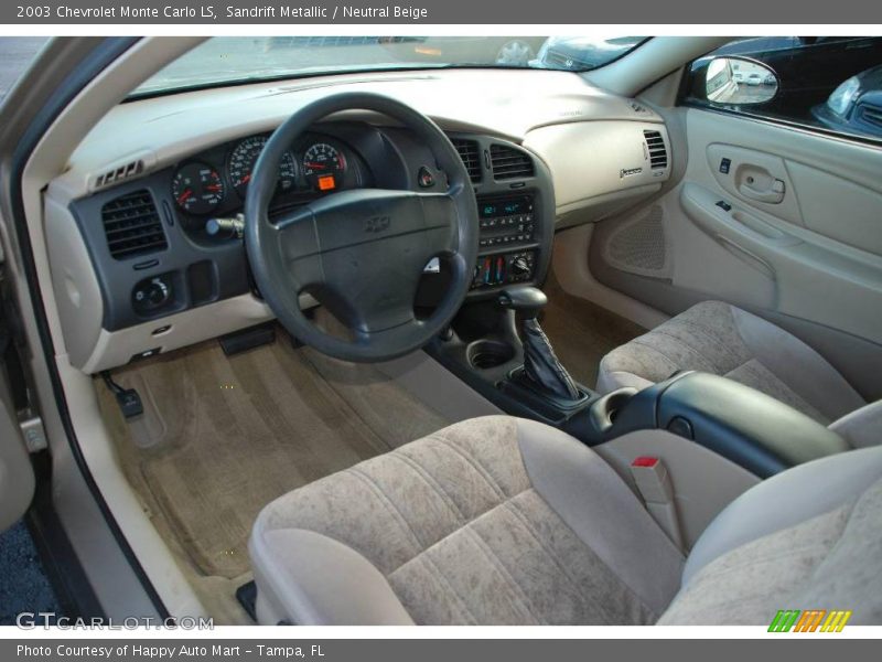 Sandrift Metallic / Neutral Beige 2003 Chevrolet Monte Carlo LS