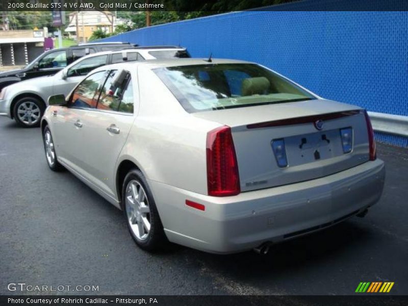 Gold Mist / Cashmere 2008 Cadillac STS 4 V6 AWD