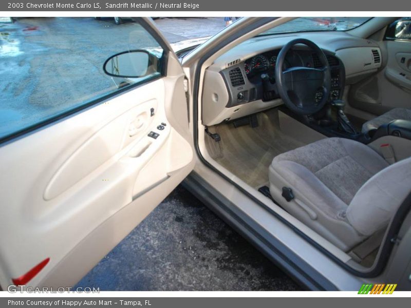 Sandrift Metallic / Neutral Beige 2003 Chevrolet Monte Carlo LS
