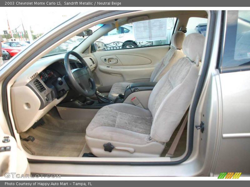 Sandrift Metallic / Neutral Beige 2003 Chevrolet Monte Carlo LS