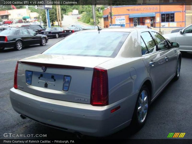 Gold Mist / Cashmere 2008 Cadillac STS 4 V6 AWD
