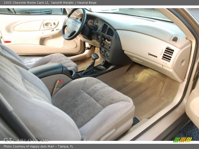 Sandrift Metallic / Neutral Beige 2003 Chevrolet Monte Carlo LS