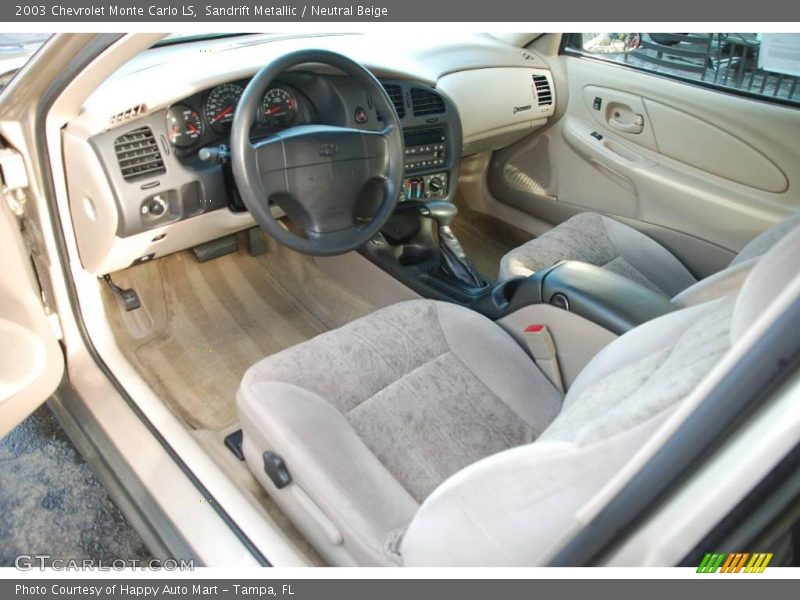 Sandrift Metallic / Neutral Beige 2003 Chevrolet Monte Carlo LS