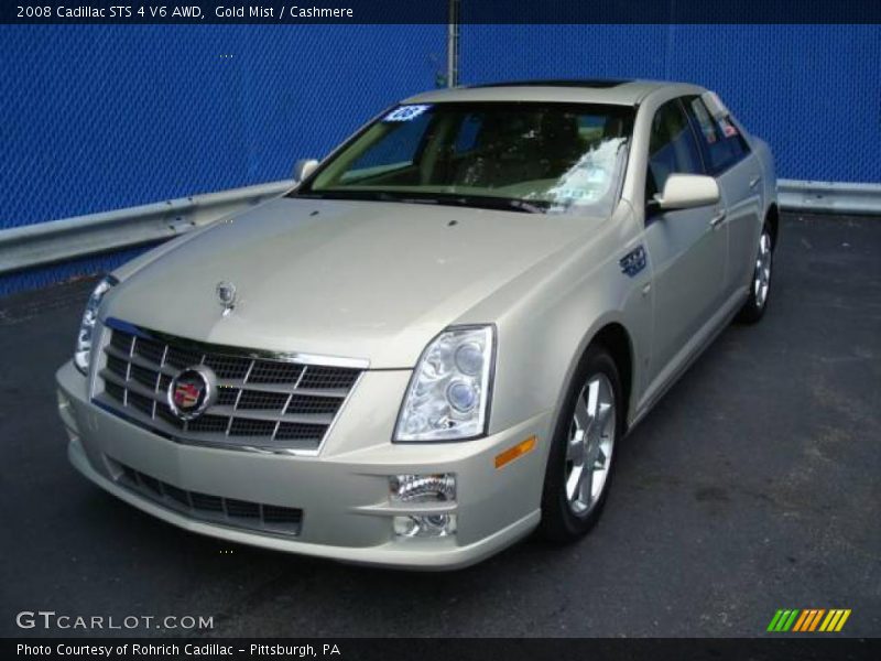 Gold Mist / Cashmere 2008 Cadillac STS 4 V6 AWD