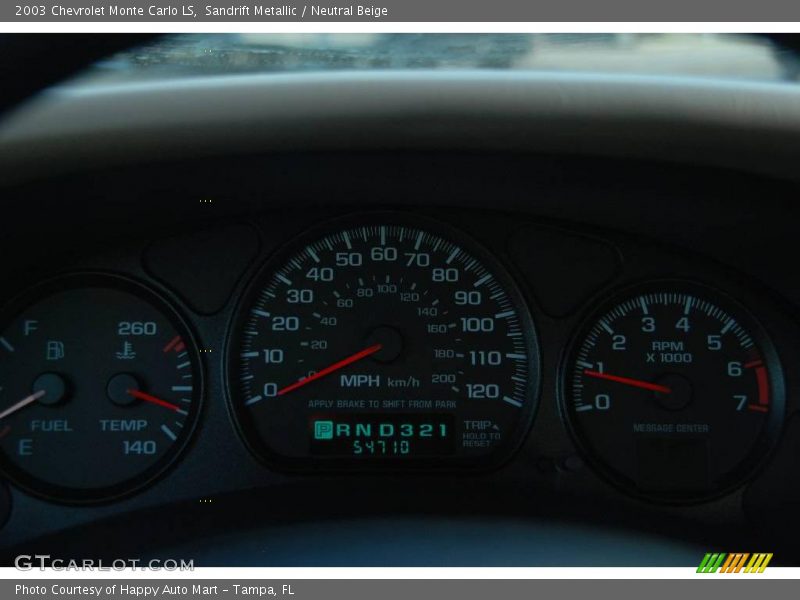 Sandrift Metallic / Neutral Beige 2003 Chevrolet Monte Carlo LS