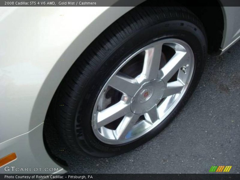 Gold Mist / Cashmere 2008 Cadillac STS 4 V6 AWD